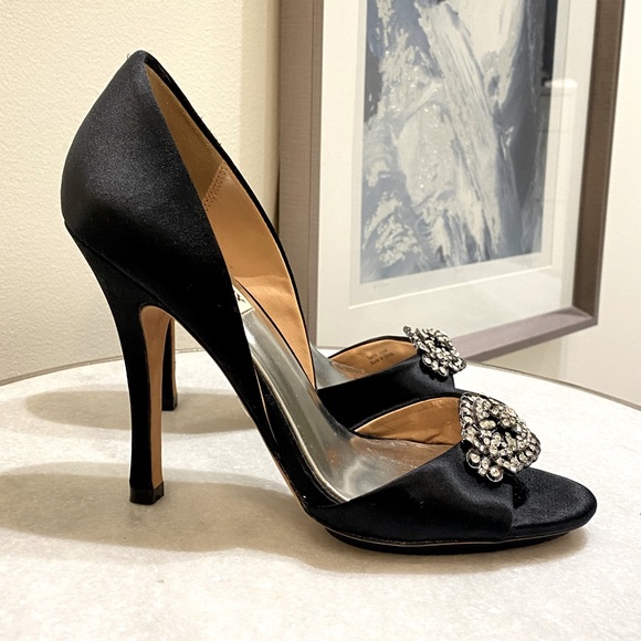 Badgley Mischka black Wedding Shoes - Picture 4 of 7